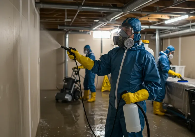 Basement Sanitization and Antimicrobial Treatment process in Dillon, SC